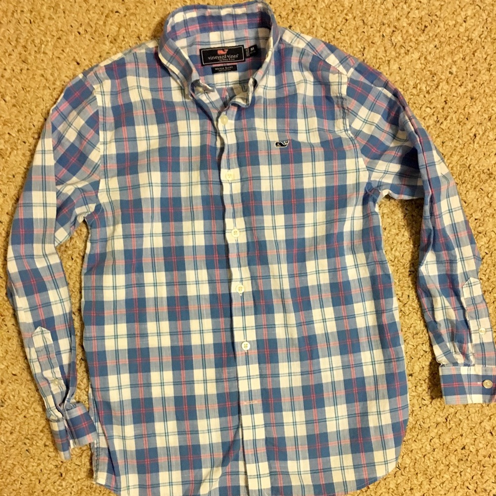 Boys 12/14 Vineyard Vines Whale Shirt